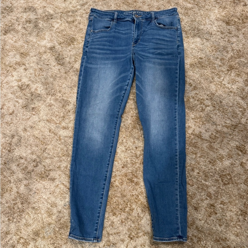 American Eagle Outfitters Dark Blue Skinny Jeans